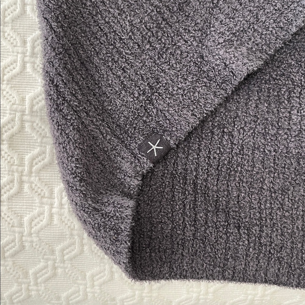 Barefoot Dreams CozyChic Circle Cardigan Women's Charcoal Open Front - Picture 8 of 10